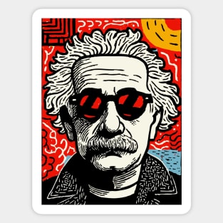Pop Art Einstein | The Eccentric Genius Sticker